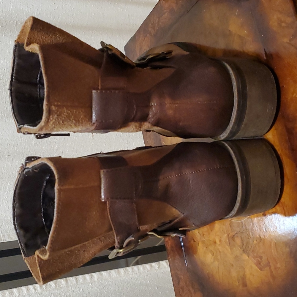 Naturalizer Brown Buckle Boots - Picture 5 of 13